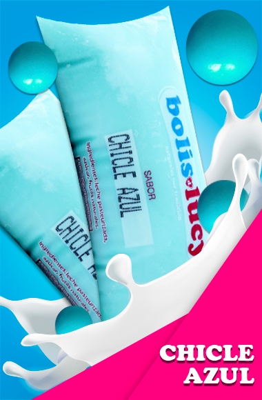 Boli de Leche sabor Chichle Azúl