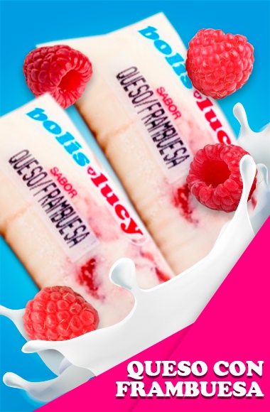Boli de leche sabor Queso con Frambuesa